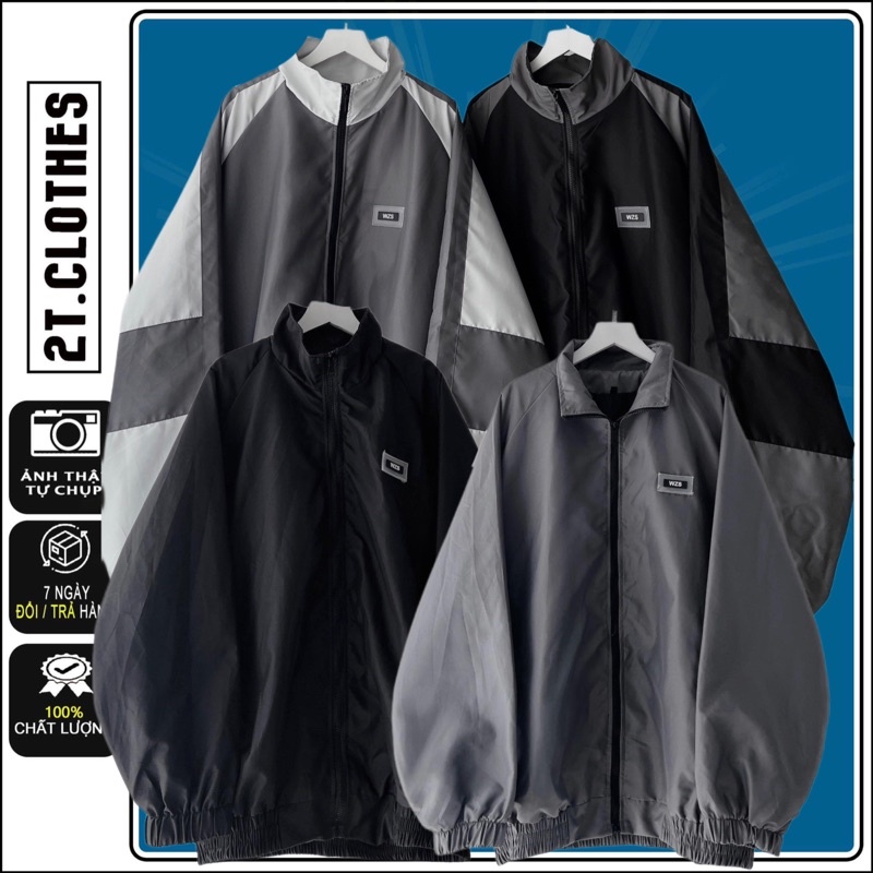 Áo Khoác Dù 2 Lớp Form Rộng WZS Có Túi Trong Unisex 2TCLOTHES