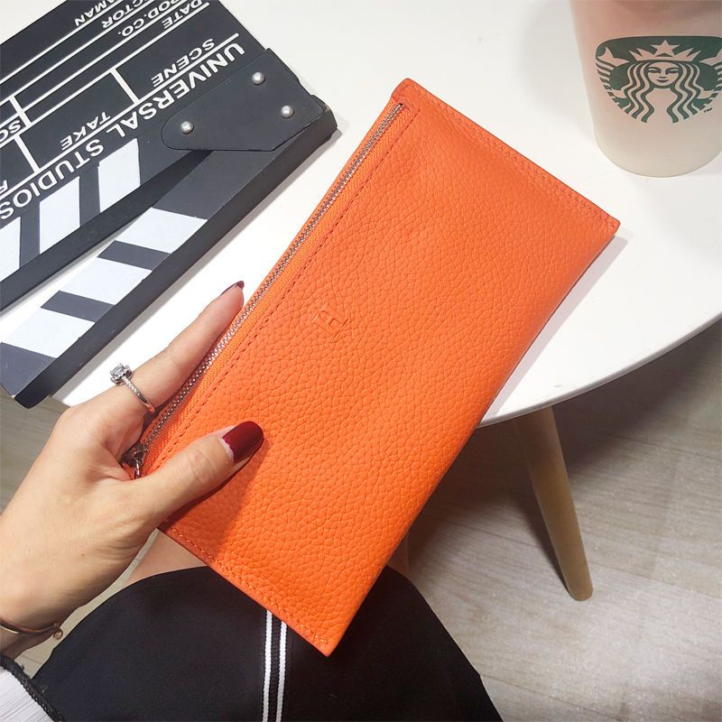 Ví Da Siêu Mỏng Dáng Dài Thiết Kế Đơn Giản Thời Trang Mùa Hè Cho Nữ