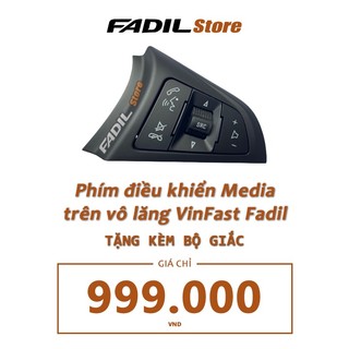 Phím điều khiển media trên vô lăng VinFast Fadil chính hãng GM tặng kèm bộ giắc kết nối
