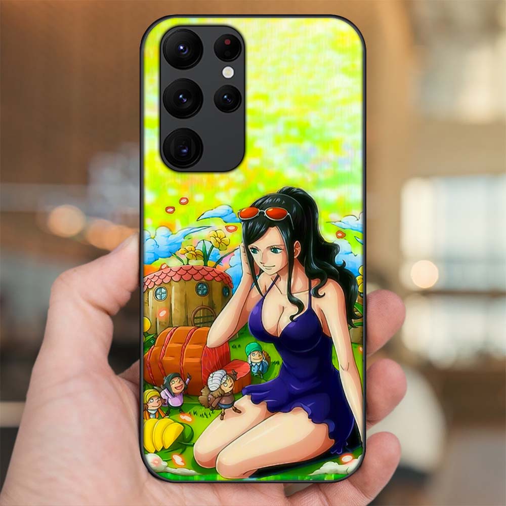 Ốp lưng Samsung S20 Ultra viền đen in hình Nico Robin One Piece Đảo Hải Tặc