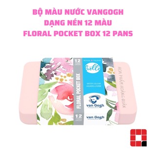 Bộ màu nước Van Gogh 12 màu Frau Hölle Floral Pocket Box