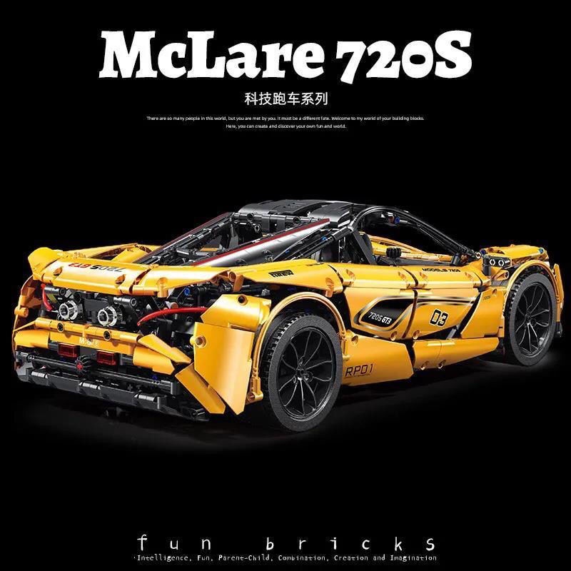 Đồ chơi Lắp ráp Mô hình xếp hình siêu xe 13145S  McLaren720S Tỉ Lệ 1:8