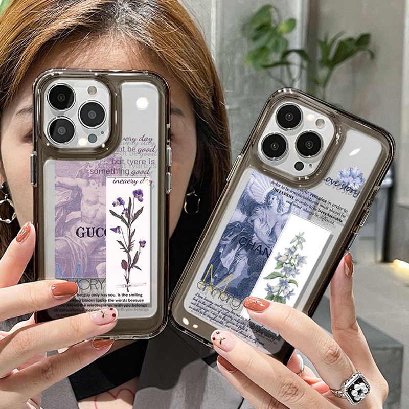 Ốp Điện Thoại TPU Silicon Mềm Trong Suốt Chống Sốc Họa Tiết Hoa Cho IPhone 14 Pro Max 11 13 12 Pro XS Max X XR 7 8 6 6S Plus