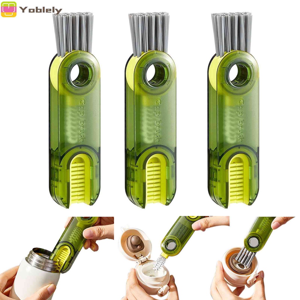 Bộ 3 Bàn Chải Cọ Rửa Bình Sữa Em Bé Hình Chữ U 3 Trong 1