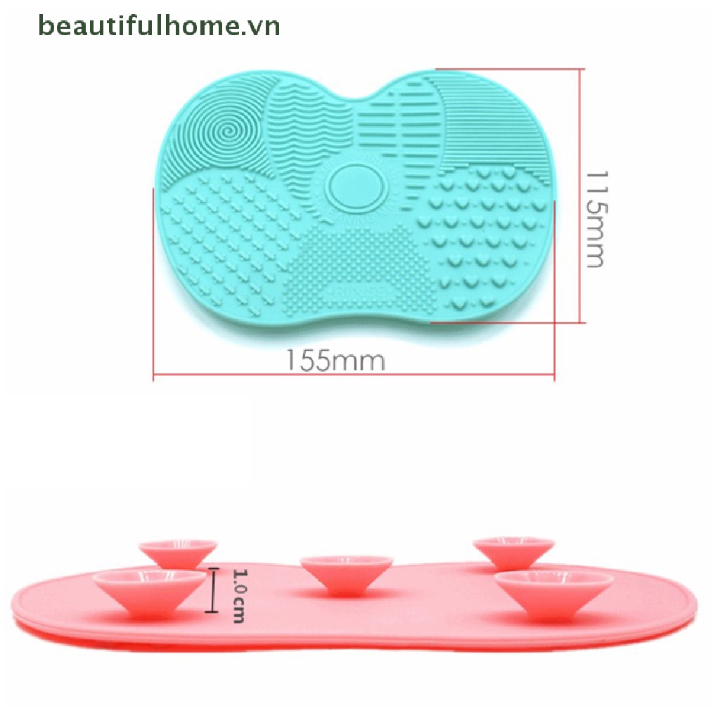 Miếng Silicone Vệ Sinh Cọ Trang Điểm Tiện Dụng