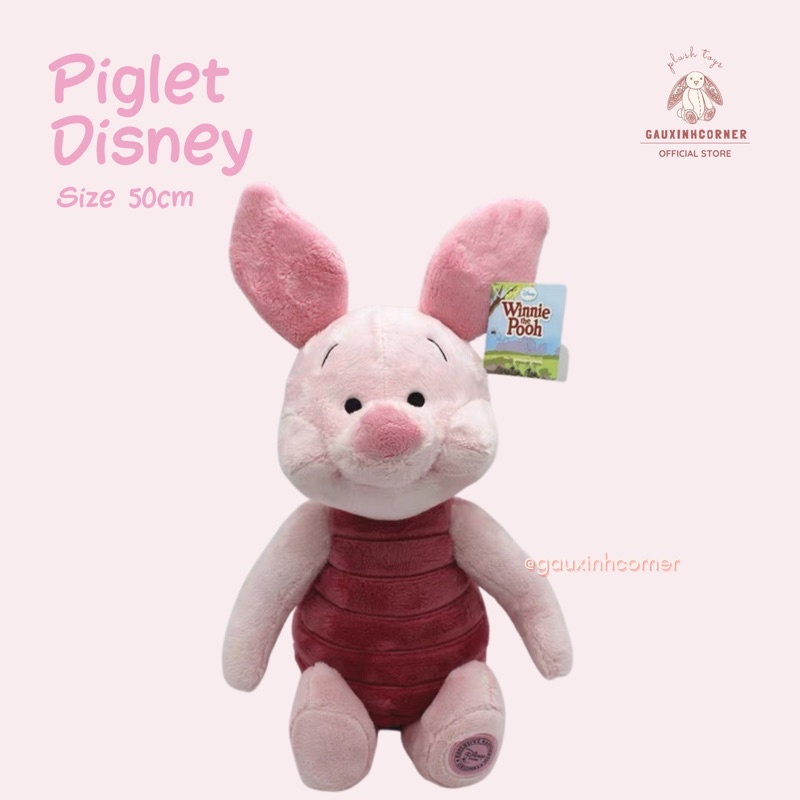 Gấu bông heo Piglet Disney có mộc chính hãng dễ thương thú nhồi bông đồ chơi quà tặng| Gauxinhcorner