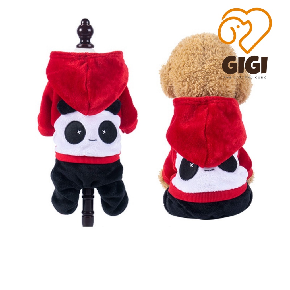 Quần áo khủng long cho chó mèo vải nhung nỉ giữ ấm thu đông dễ thương cute phụ kiện thú cưng - GiGi Pet Shop