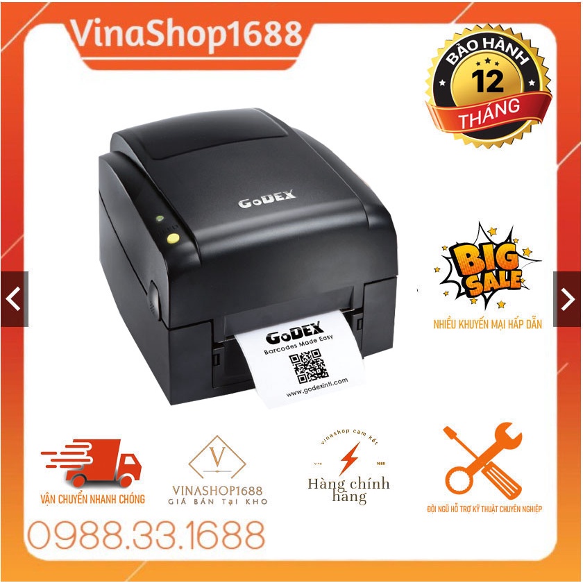 Máy in mã vạch Godex Ez130 300dpi
