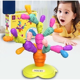 Bộ đồ chơi xếp hình nam châm hình cây xương rồng cho bé
