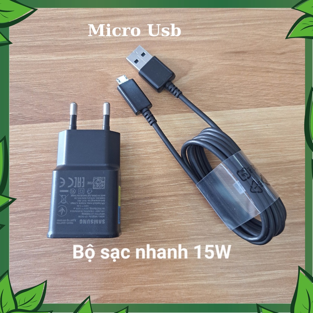 Bộ sạc nhanh 15W Micro Usb. Sạc nhanh cho tất cả các dòng máy samsung,oppo,xiaomi,vivo,nokia...