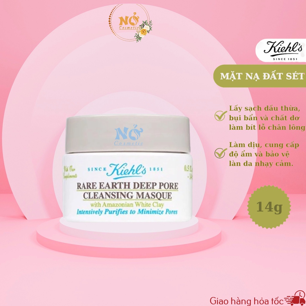 Mặt nạ đất sét KIEHL'S RARE EARTH DEEP PORE CLEASING MASQUE 14ml | Mask Kiehls