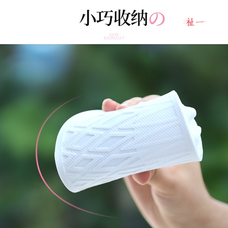 Vỏ Bọc Giày Đi Mưa Bằng Silicon PVC Trong Suốt Chống Trượt Chống Thấm Nước Hình Hoa Cúc Nhỏ