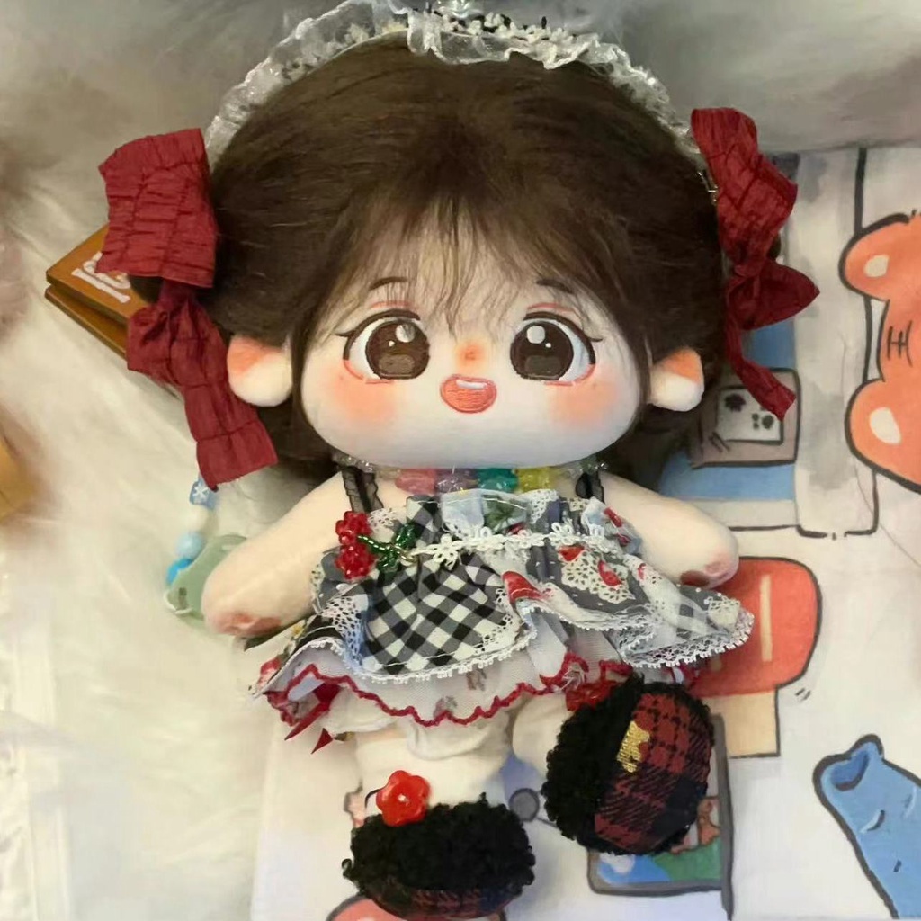 Búp Bê Nhồi Bông Vải Cotton 20cm Hình Hạt Dẻ Dễ Thương Cho Bé Gái diy