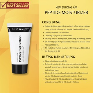 (BILL CANADA) Kem dưỡng ẩm Peptide moisturizer The INKEY List