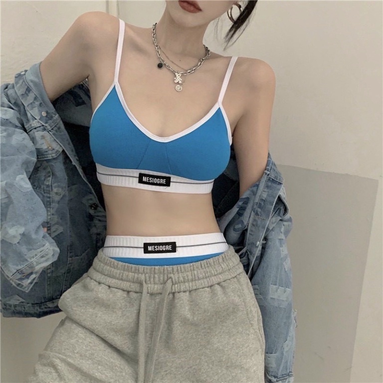 Bikini Hai Mảnh Gồm Áo Bra Kèm Quần Phối Viền Trắng CC068