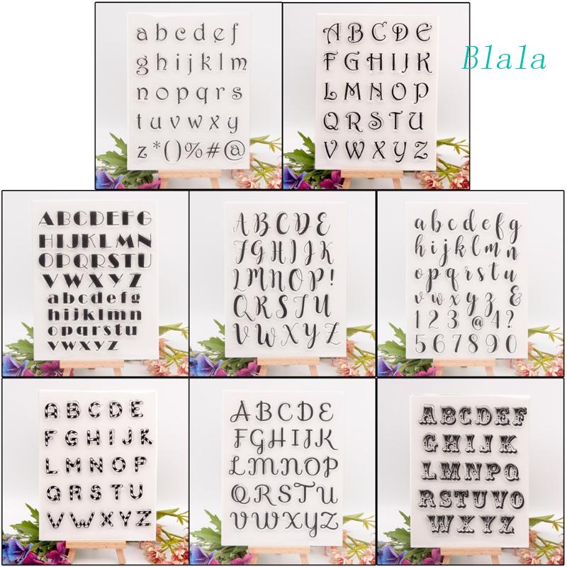 Set 1 / 8 Khuôn Silicone Làm Tem Trang Trí Album Ảnh DIY