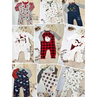 Bộ đồ liền thân, bodysuit Sleepsuit noel hàng xuất dư cho bé trai , bé gái