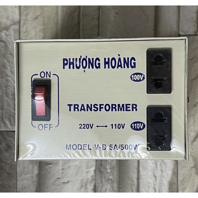 BIẾN ÁP ĐỔI NGUỒN 220V Ra 110V 100V 5A PHƯỢNG HOÀNG ( Không Dùng thiết bị trên 250w )