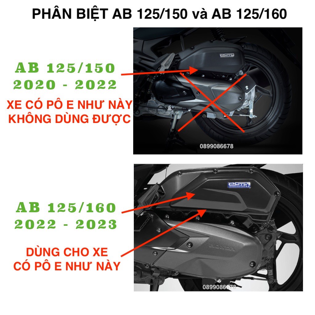 Ốp Carbon AirBlade 2023 - Full Bộ Ốp Nhựa Carbon Carbon AB 2023 - AirBlade 160cc - AirBlade 125cc