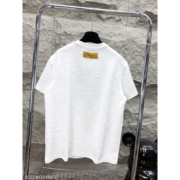 Áo phông LV nam thêu logo ở cổ cực đẹp -Áo phông nam thấm hút mồ hôi