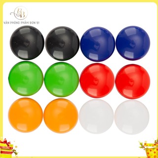 [miễn phí ship] Nam châm gắn bảng 15mm DELI, Đen, trắng, đỏ, xanh dương, cam, xanh lá - 1 vỉ E7823