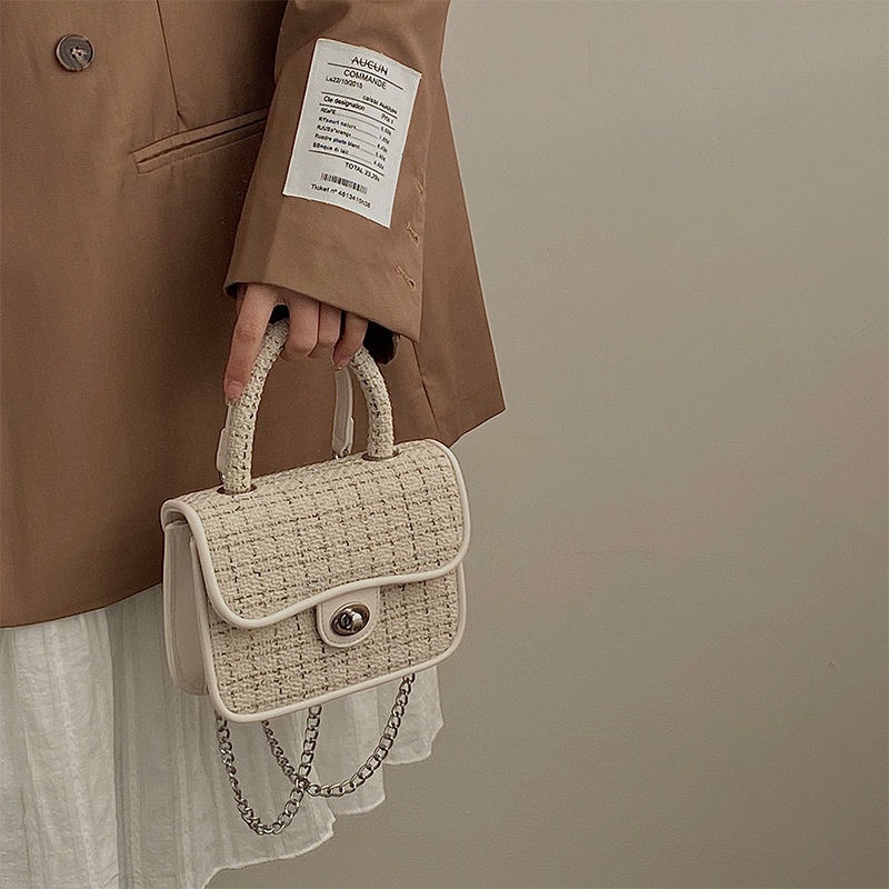 Túi Xách Nữ Đeo Chéo Dây Mắc Xích Thời Trang
