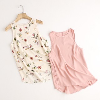 Áo sát nách floral xuất âu