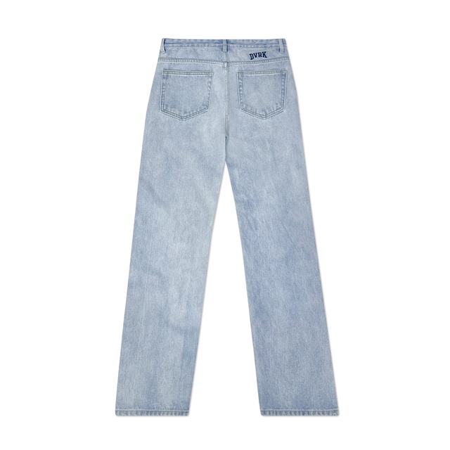 DVRK - Quần dài nam denim RETRO LOGO EMBEROIDERED STRAIGHT LEG-DVRK-22SS