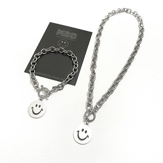 Vòng cổ - vòng tay mặt cười dành cho nam nữ, vòng cổ - vòng tay unisex bằng inox chống gỉ phù hợp couple