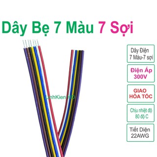 Dây bẹ nhiều màu 7 sợi 22awg 300v linhkien hd