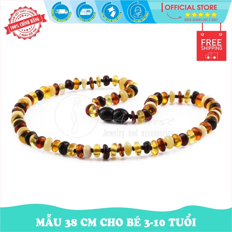 Vòng Cổ Tay ho. phach. amber Úc cho bé 0-10 tuổi SABM4MD