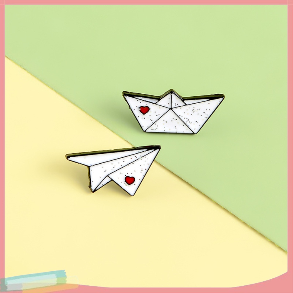 Ghim Cài Áo Hình Máy Bay Giấy Độc Đáo Thời Trang Cho Nam Nữ