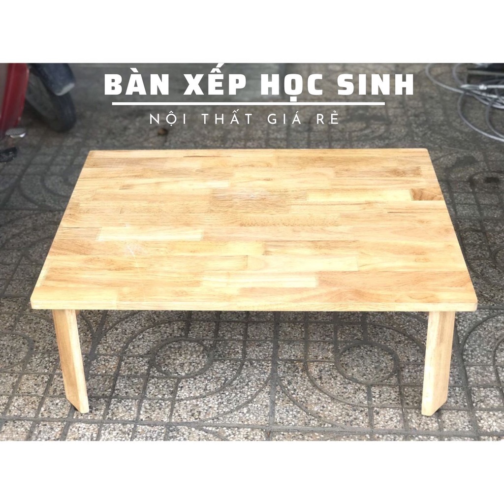 Bàn Gỗ Chân Gỗ Xếp Gọn (50x70x30)