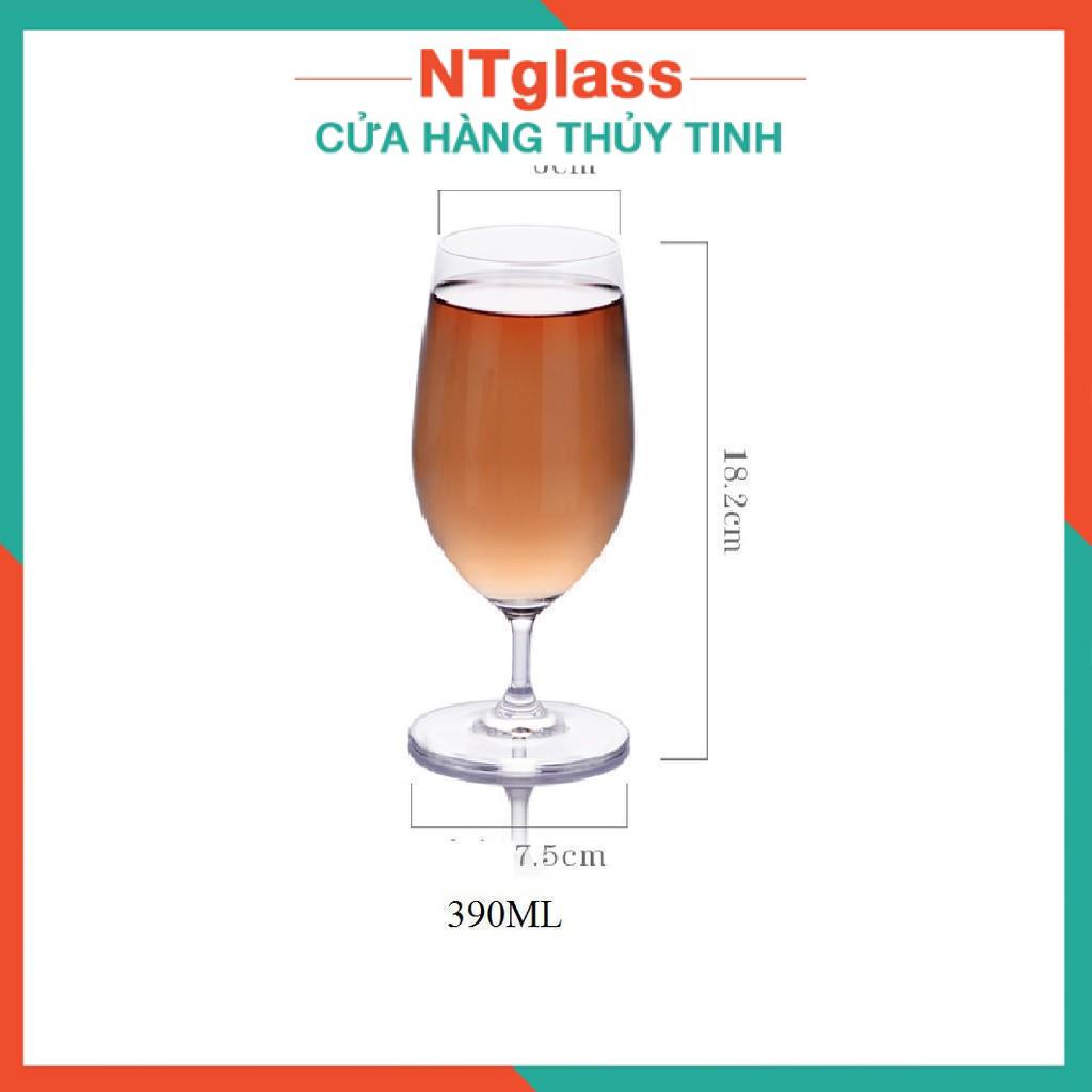 Ly thủy tinh uống sinh tố có chân 390ML S99BR39 EDELITA