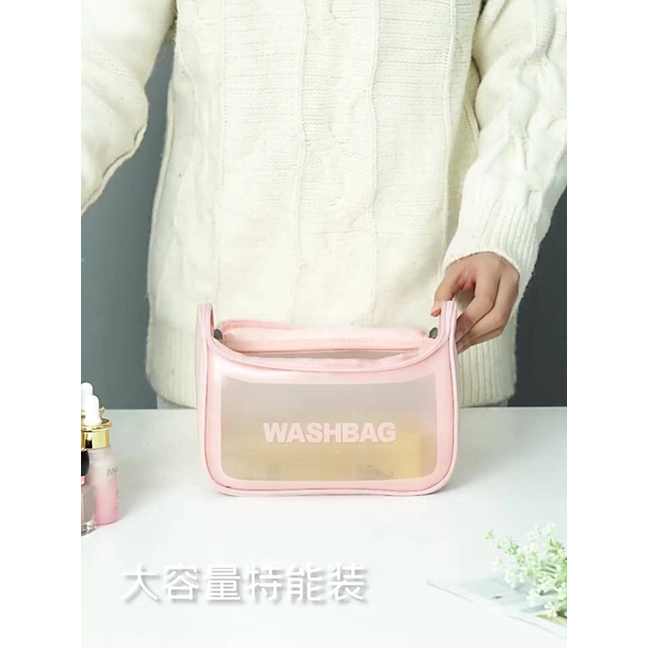 Túi đựng mỹ phẩm cỡ lớn chống thấm nước, túi đựng đồ trang điểm loại mới túi cá nhân đi biển đi du lịch