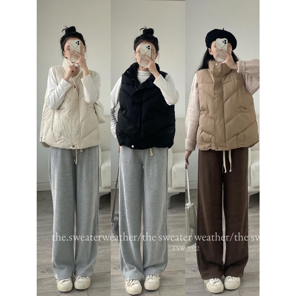 Áo Phao Gile Trơn  Siêu Hot, Dáng Basic, Freesize Dưới 60kg, Có Quà Tặng Kèm | BigBuy360 - bigbuy360.vn