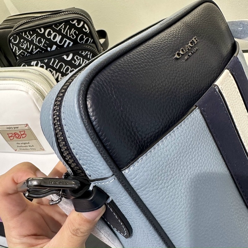 Túi Coach Nam Đeo Chéo Sọc