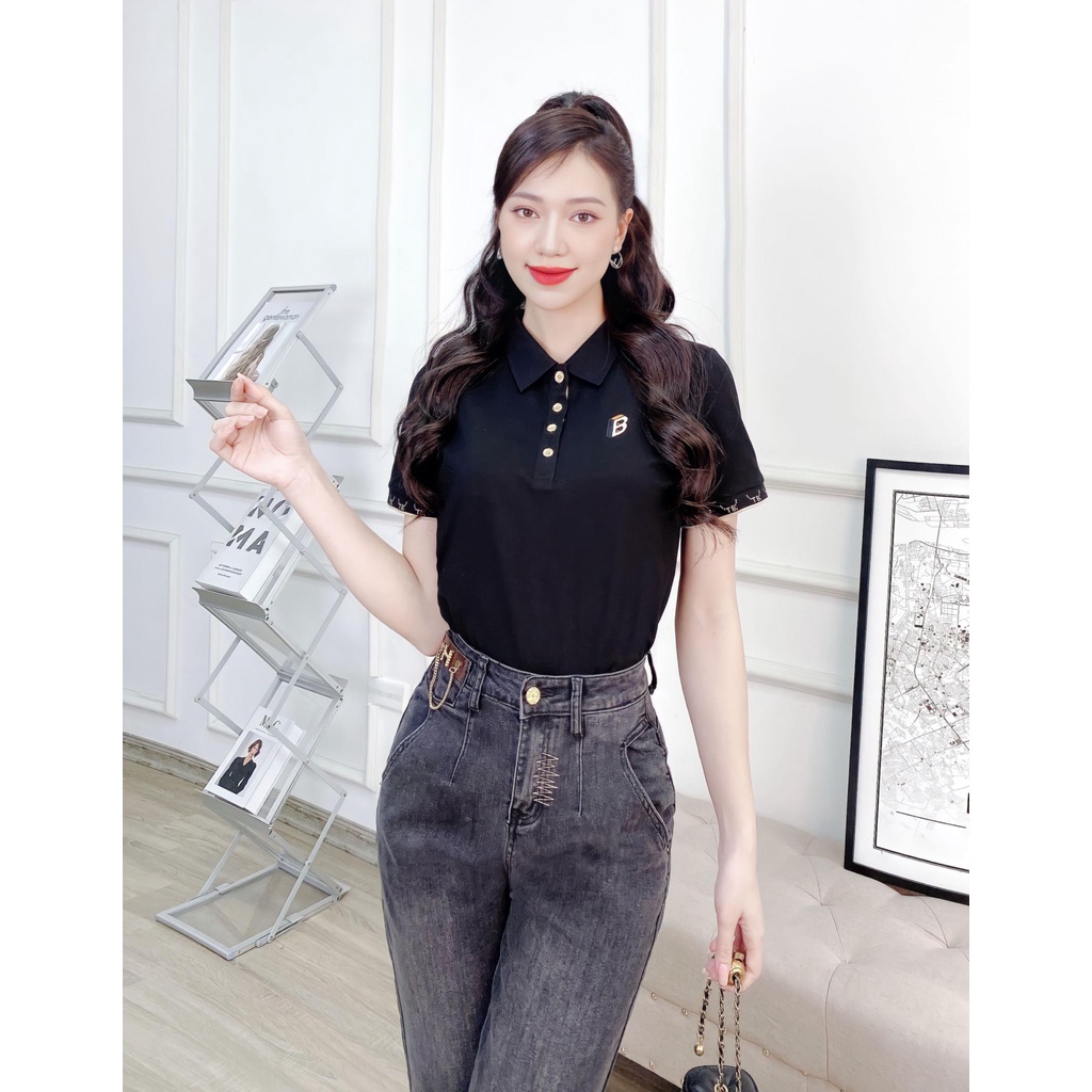 Quần jeans baggy Odelia cạp cao chữ H - Q6637