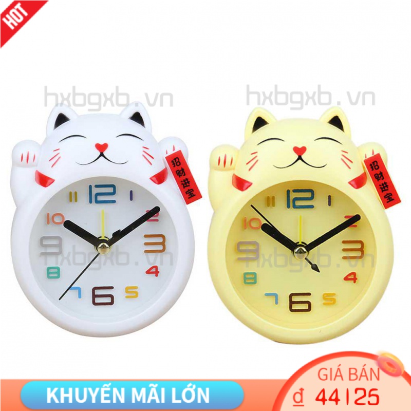 Đồng Hồ Báo Thức Điện Tử Để Bàn Chạy Pin Yên Tĩnh [hxbgxb]