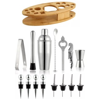 BỘ DỤNG CỤ PHA CHẾ COCKTAIL 23 MÓN