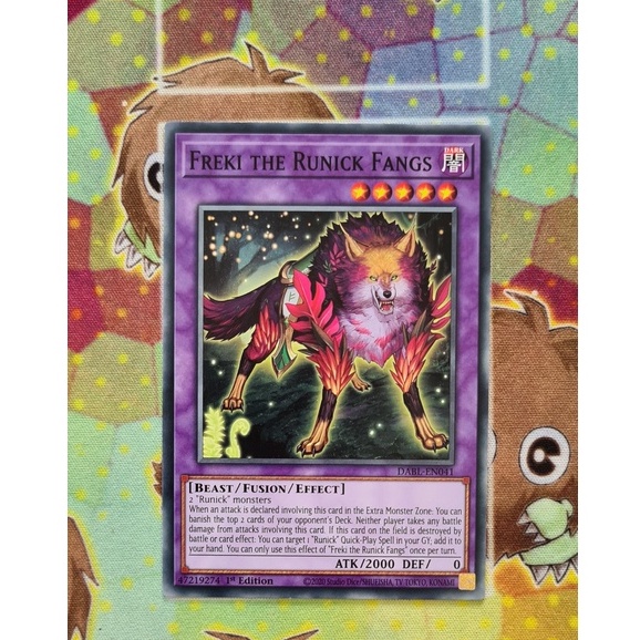 Thẻ Bài Yugioh Monster Freki the Runick Fangs - DABL-EN041 - Common