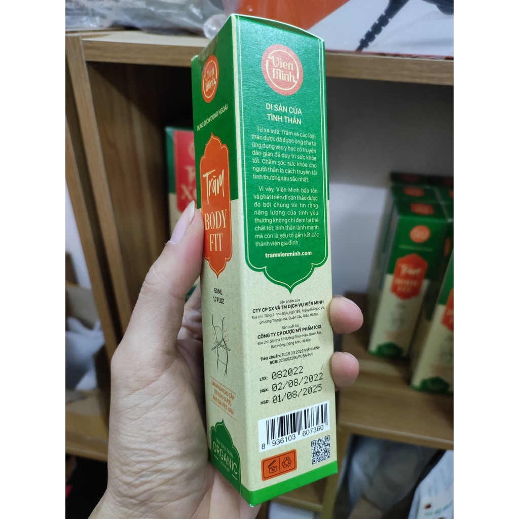 Tinh dầu massage Tràm Body Fit giảm mỡ săn chắc da