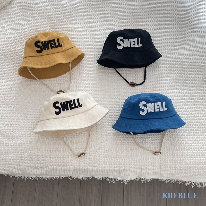 Mũ Bucket Thêu Chữ Thời Trang Năng Động Cho Bé