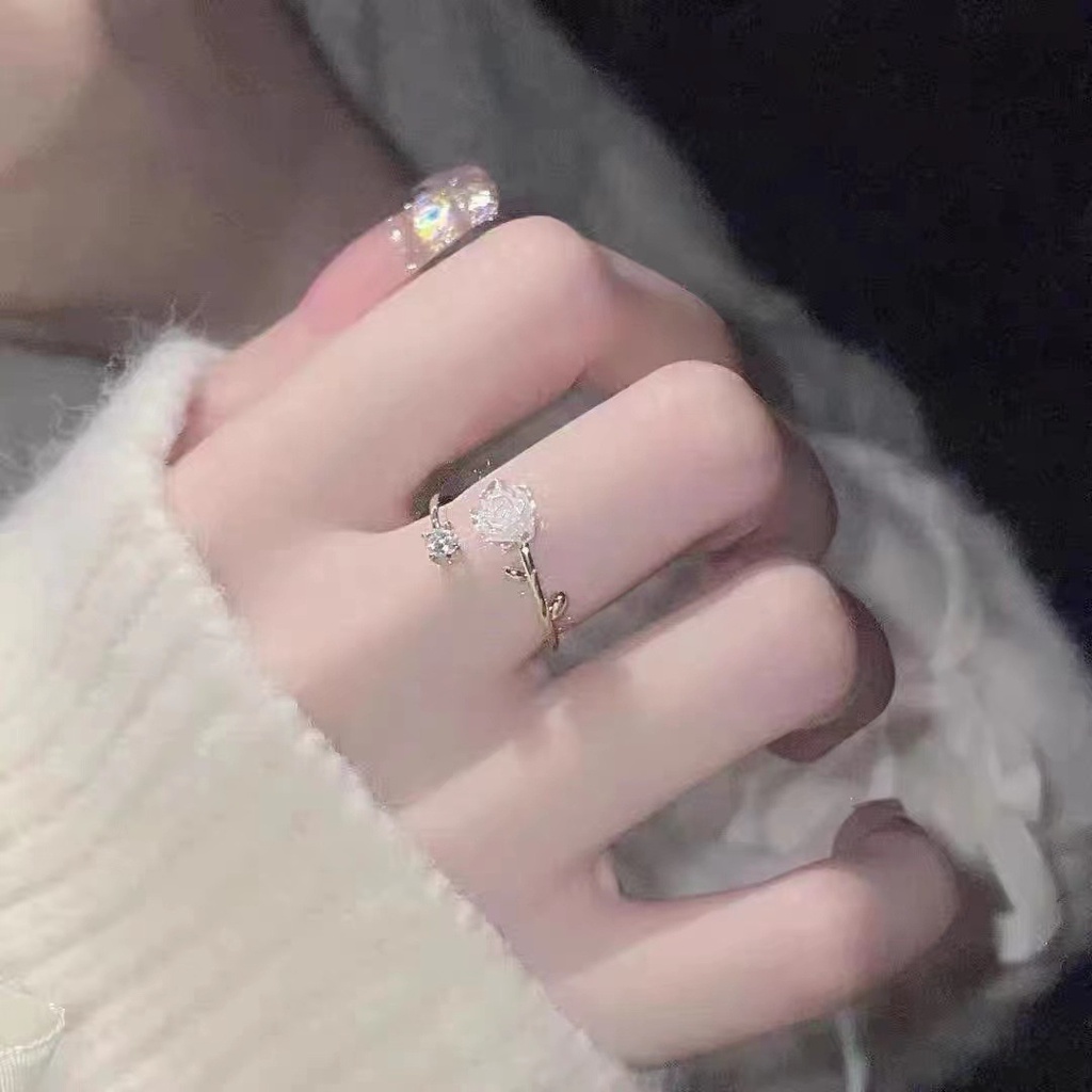 Nhẫn nữ dễ thương lolita sang trọng thanh lịch dễ thương mẫu mới HTL