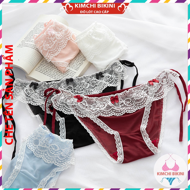 [Thanh Lý] quần lot nữ ren cao cấp gợi cảm sexy KIMCHIBIKINI Sịp nữ phối lưới mềm mại quyến rũ QL043