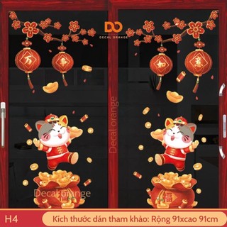 [COMBO9] Decal dán kính tết 2023
