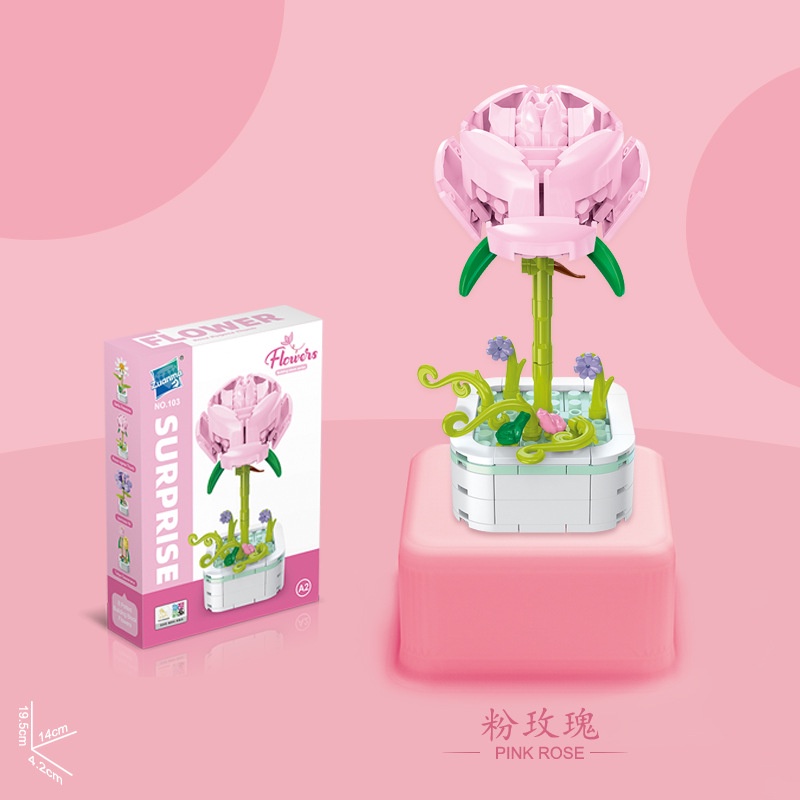 Bộ Đồ Chơi Lắp Ráp DIY Hình Bông Hoa Nhỏ Nhắn Xinh Xắn