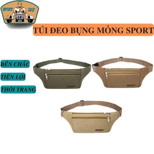 Túi đeo bụng mỏng sport, túi đeo bụng đeo hông chống thấm chống trầy đa năng tiện dụng