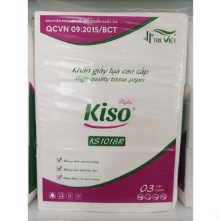 Giấy ăn Nhà hàng KISO bịch lớn, siêu dai 100% bột giấy nguyên sinh
