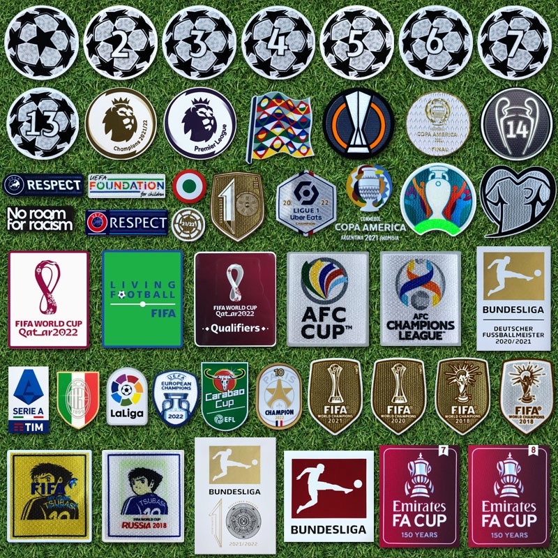 Huy Hiệu Hình Bóng Đá 2022 FA CUP UEFA Vá EPL Vá UCL Vá La Liga Serie A Ligue 1FIFA Bundesliga Respec CUP